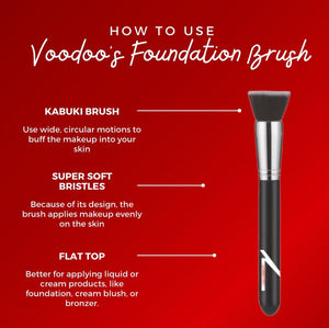 Voodoo Makeup Coconut Cream Foundation + Brush